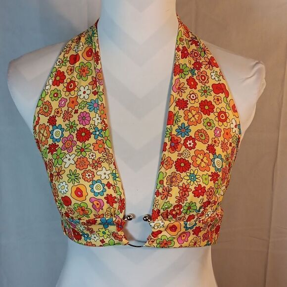 Floral Halter Top - Picture 1 of 6
